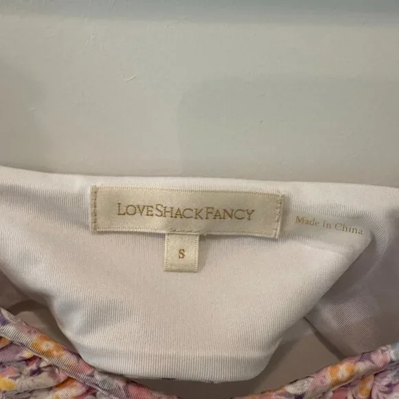 EUC - LoveShackFancy Palm Bikini Top - Size Small - Picture 4 of 4